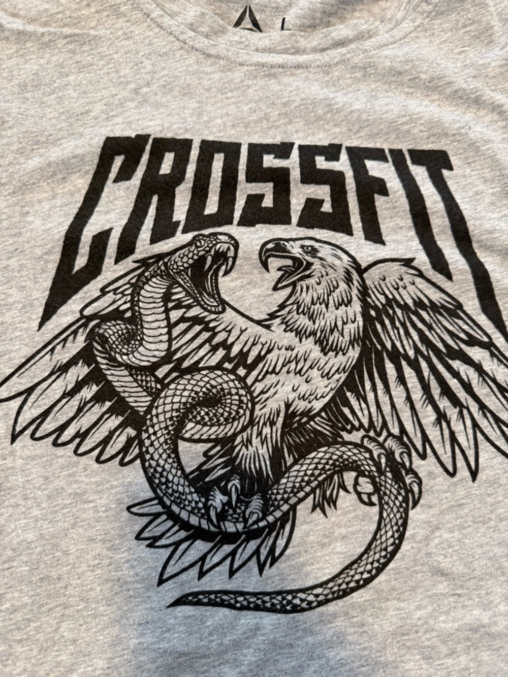 Reebok CrossFit Graphic Tee in Heather Gray